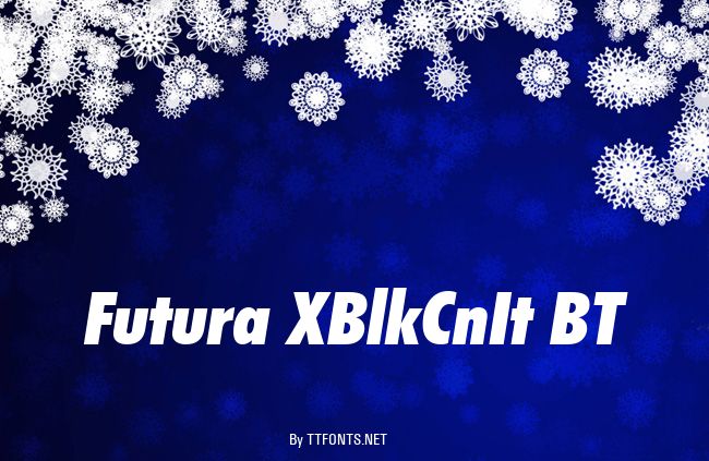 Futura XBlkCnIt BT example
